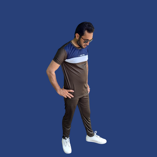 men nike pro summer dri fit double tone tracksuite,olive green and navy blue